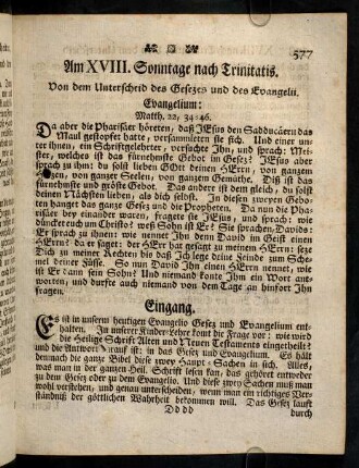 577-585, Am XVIII. Sonntage nach Trinitatis