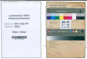 Entnazifizierung Walter Vitten , geb. 06.02.1904 (Abtl.Leiter)