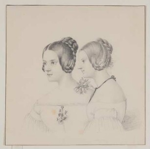 Maxe und Armgart von Arnim [aus einem Album aus dem Besitz der Bettine-Töchter]