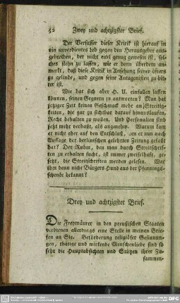 Drey und achtzigster Brief