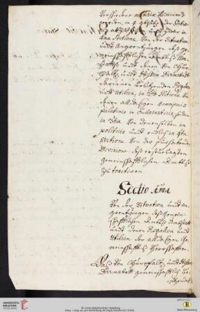 Sectio prima