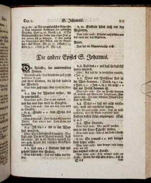 Die andere Epistel S. Johannis. - Die dritte Epistel S. Johannis.