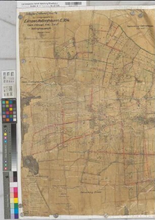 Eilmsen (Welver), Vellinghausen (Welver), Umlegung Eilmsen-Vellinghausen, Wegeentwurfskarte