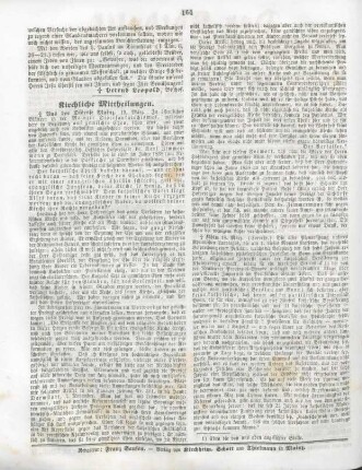 164 Kirchliche Mittheilungen