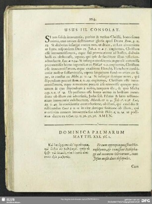 Dominica Palmarum Matth. XXI. vs. 1.