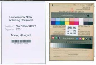 Entnazifizierung Hildegard Boese , geb. 13.08.1913 (Kontoristin)
