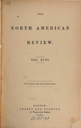 The North American review. 96. 1863