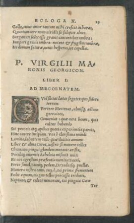 P. Virgilii Maronis Georgicon.