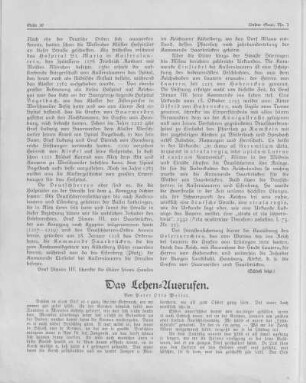 Das Lehen-Ausrufen.
