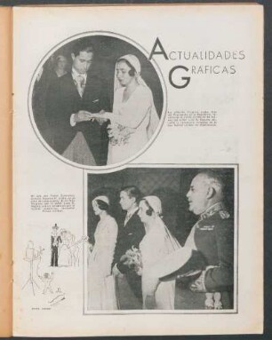La señorita Virginia Justo, hija del Presidente de la República. - El Jefe del Poder Ejecutivo, general Agustín P. Justo.