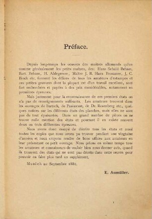 Les petits maîtres allemands, 1. Barthélemy et Hans Sebald Beham