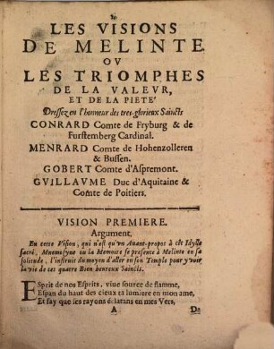 Les Visions de Melinte