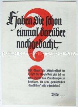Werbeschrift der Deutschen Hausbücherei