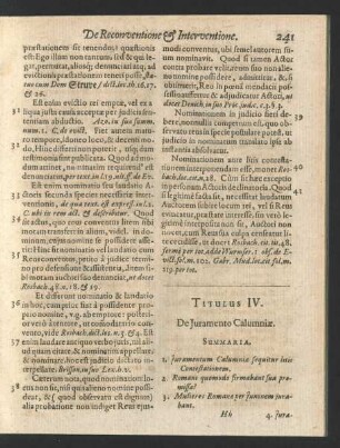 Titulus IV. De Juramento Calumniae.