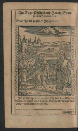 Am Tage Philippi und Jacobi/ ...