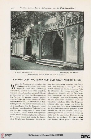 S. Bing's "Art nouveau" auf der Welt-Ausstellung