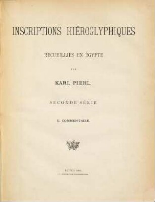 Inscriptions hiéroglyphiques recueillies en Europe et en Égypte, 2,2
