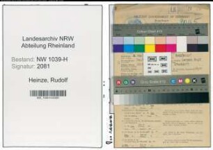 Entnazifizierung Rudolf Heinze , geb. 02.05.1920 ()