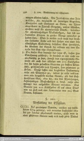 §. 120. Verstärkung der Essigsäure