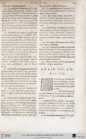 Ad Librum XIV. annalium notae