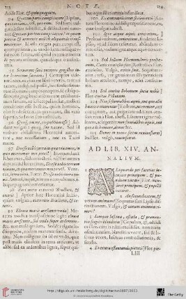 Ad Librum XIV. annalium notae