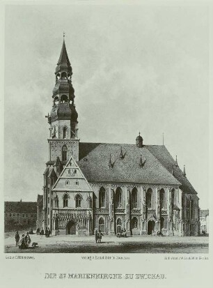 Die Marienkirche zu Zwickau (Gesamtansicht von Süden)