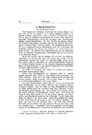 Moral-Unterricht