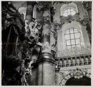 Wies, Wallfahrtskirche zum Gegeißelten Heiland auf der Wies (Wieskirche), Chorraum (Detail)