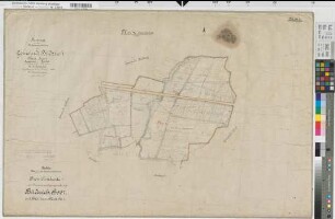 Büderich (Werl), Zusammenlegung Büderich, Bl.1 Brouillonkarte I Flur 4