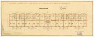 Wohnhausbebauung Sprengelstraße, Weißenburger Straße, Földerichstraße, Konkordiastraße für Rahlfs, Berlin-Spandau: Grundriss Obergeschoss 1:100