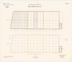 Proviantamt, Köln Rauhfutterscheune: Grundriss Fundamente, EG, 1:100