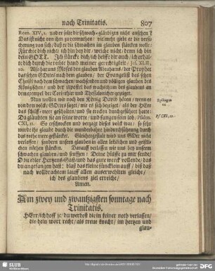 Am zwey und zwantzigsten sonntage nach Trinitatis
