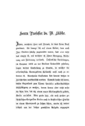 Herrn Professor Dr. W. Lübke