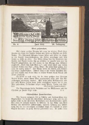 Nr. 6. Juni 1912