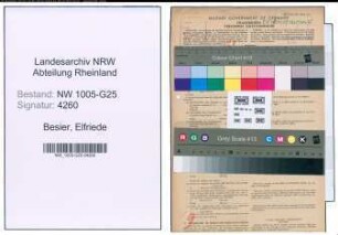 Entnazifizierung Elfriede Besier , geb. 12.08.1882 (Haendlerin)