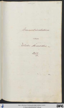 [S. 229] Wintersemester 1827/28
