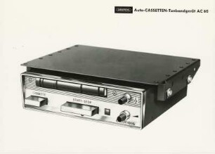 Auto-Cassetten-Tonbandgerät "AC 60" der Grundig-Werke