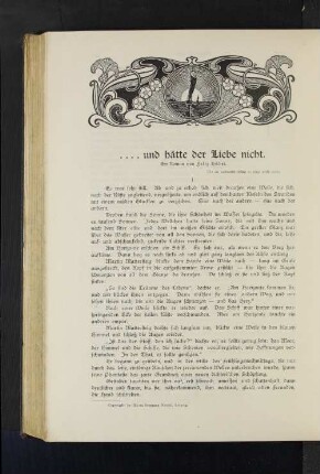 .... und hätte der Liebe nicht