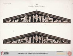 Tafel I: Der Ostgiebel des Zeustempels