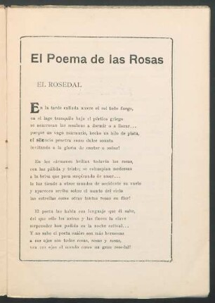 El Poema de las Rosas
