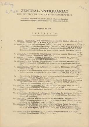 Nr. 568: Theologie
