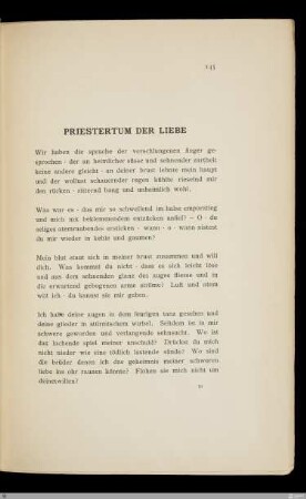 Priestertum der Liebe / [Saladin Schmitt]