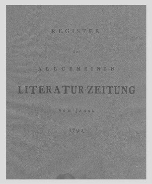 Register der merkwürdigsten Sachen