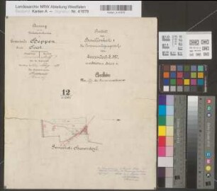 Sassendorf (Bad Sassendorf), Separation Sassendorf, Bl. 15 Brouillonkarte Heppen Flur 12