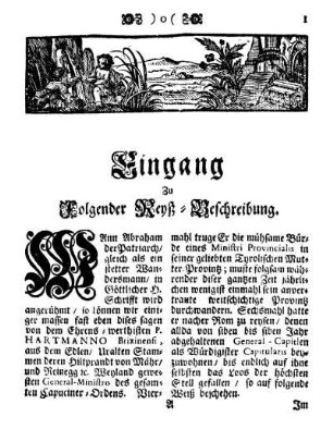 Eingang Zu Folgender Reyß-Beschreibung