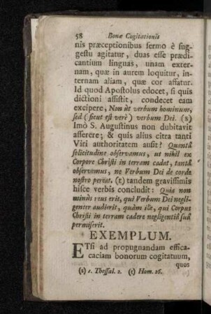 Exemplum. [De tribus viris illustribus ex prædicatione conversis]