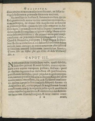 Caput III. - IV.