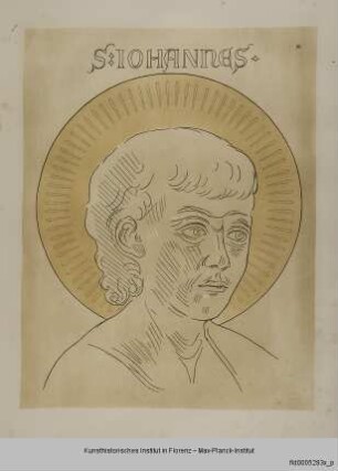Kopf des Apostels Johannes