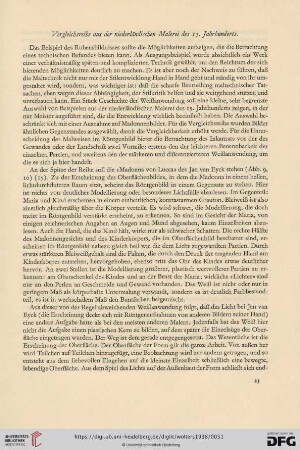Vergleichsreihe aus der niederländischen Malerei des 15. Jahrhunderts