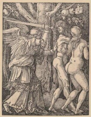 Kleine Passion, Blatt 3: Die Vertreibung aus dem Paradies